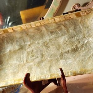 Vintage Designer Mother of Pearl Display Plate.